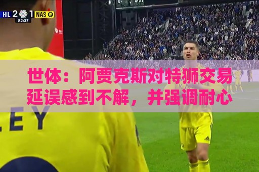世体:阿贾克斯对特狮交易延误感到不解,并强调耐心并非无限 世体:阿贾克斯对特狮交易延误感到不解,并强调耐心并非无限